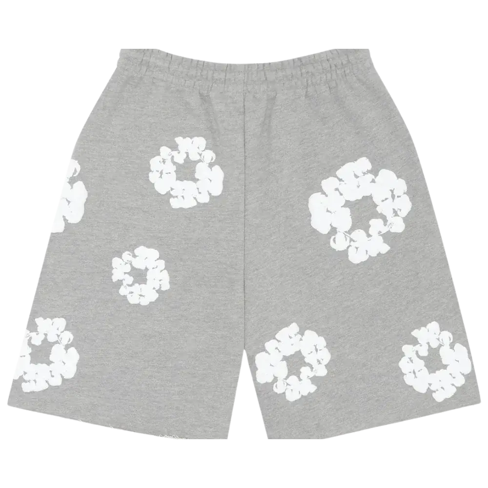 Denim Tears The Cotton Wreath Shorts Grey - Image 1
