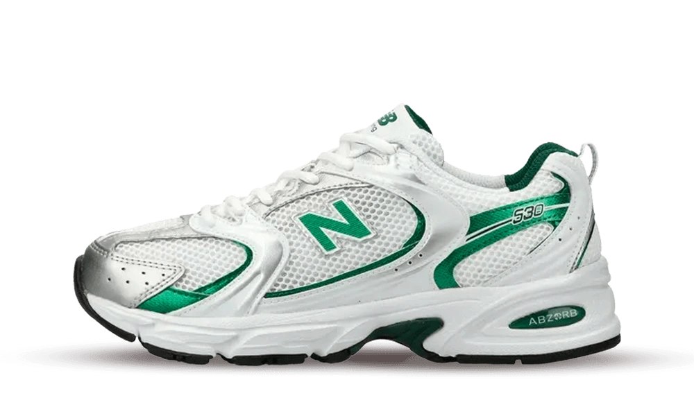 New Balance 530 White Nightwatch Green