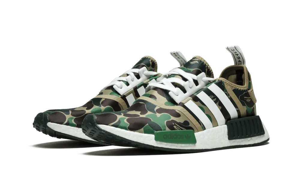 Adidas NMD R1 Bape Olive Camo - Image 1