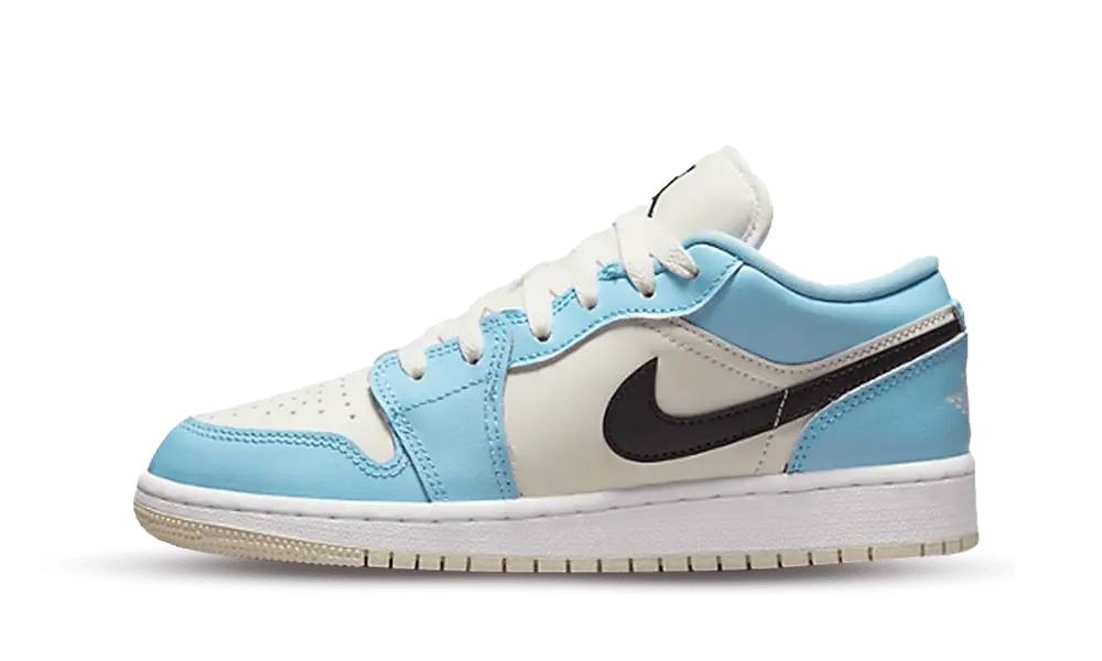 Jordan 1 Low Ice Blue Black (GS)