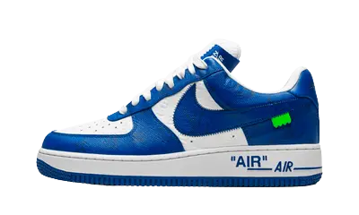 Louis Vuitton Nike Air Force 1 Low By Virgil Abloh White Royal