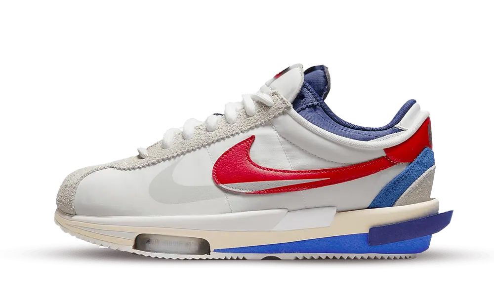 Nike Zoom Cortez SP sacai White University Red Blue