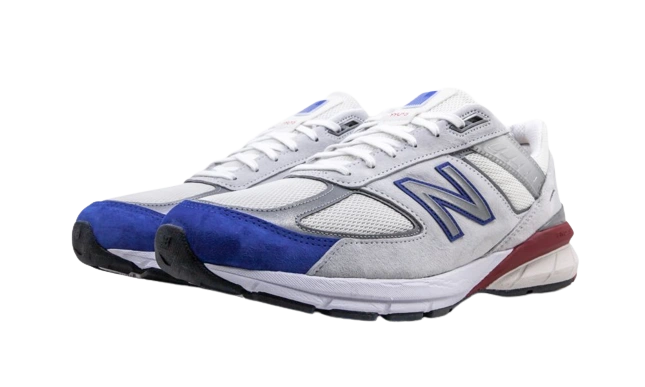 New Balance 990v5 Grey Royal Red - Image 1