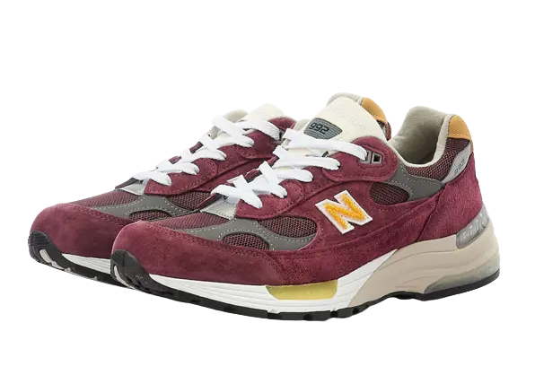 New Balance 992 Burgundy Gold - Image 1