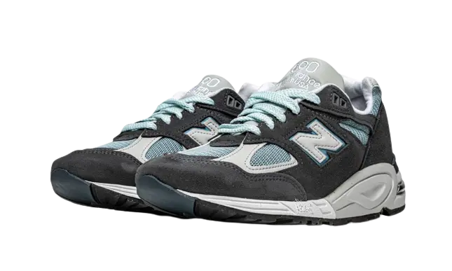 New Balance 990v2 Kith Steel Blue - Image 1