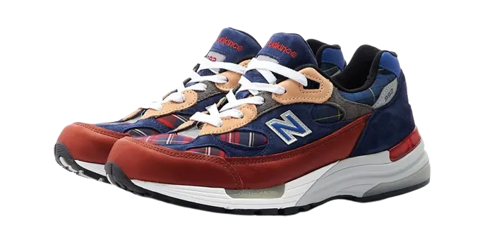 New Balance 992 Plaid Patchwork - Image 1