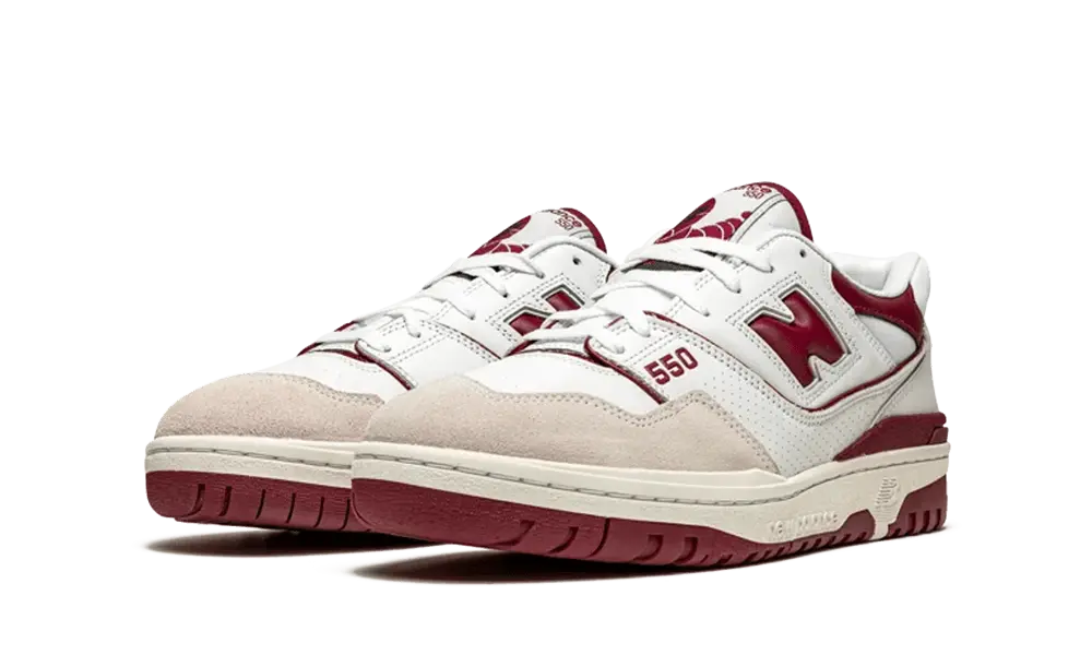 New Balance 550 Sea Salt Burgundy - Image 1