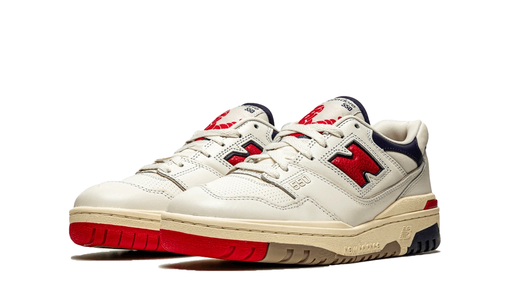 New Balance 550 Aime Leon Dore White Navy Red - Image 1