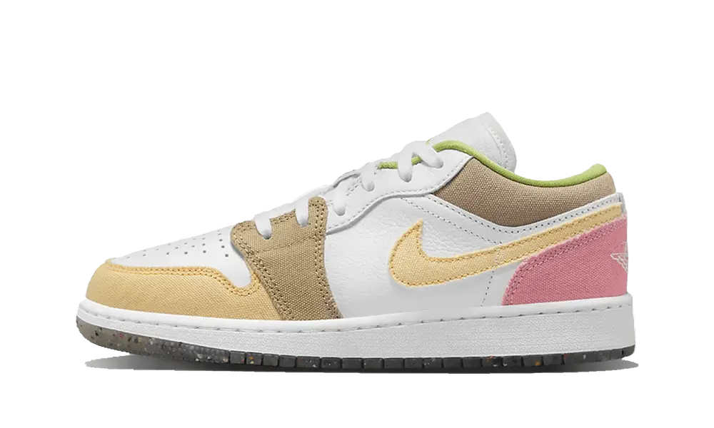 Jordan 1 Low Pastel Grind Vivid Green (GS)