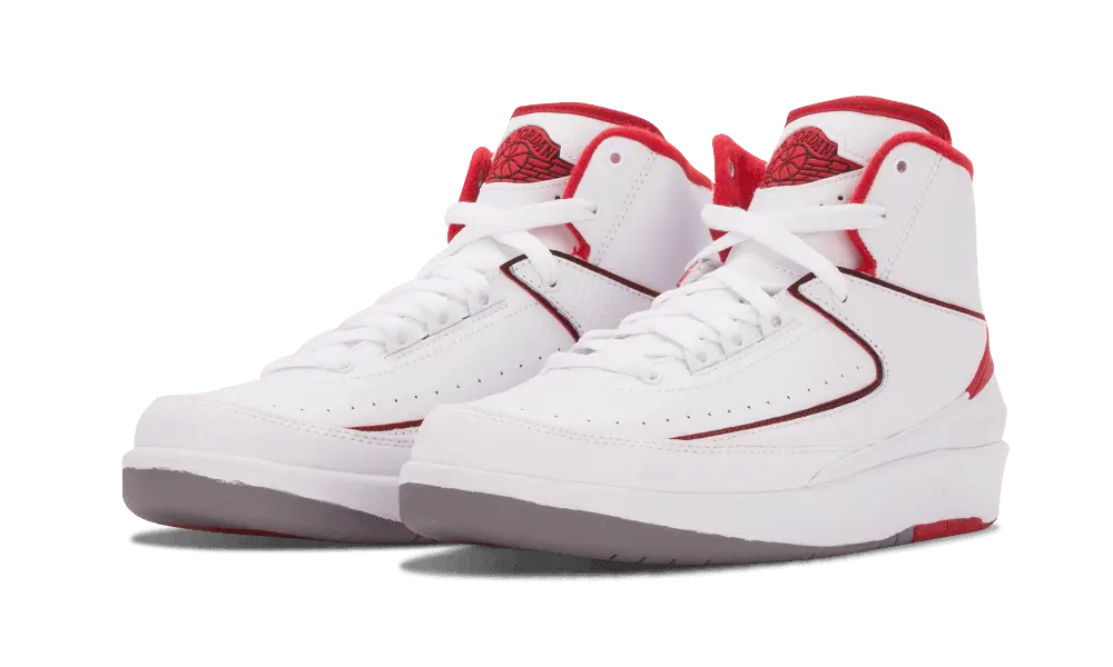 Jordan 2 Retro White Red (2014) (GS) - Image 1