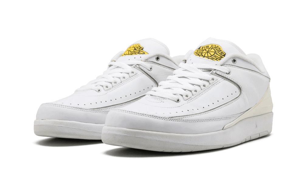 Jordan 2 Retro Low White Varsity Maize - Image 1