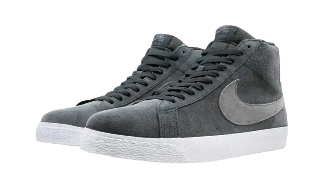 Nike SB Zoom Blazer Mid Black Wolf Grey - Image 1