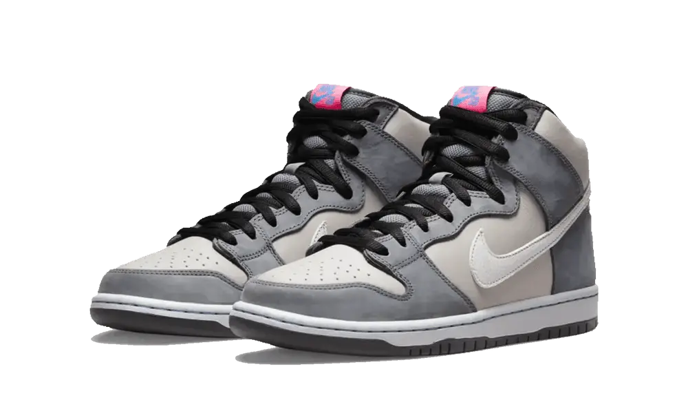Nike SB Dunk High Pro Medium Grey Pink - Image 1