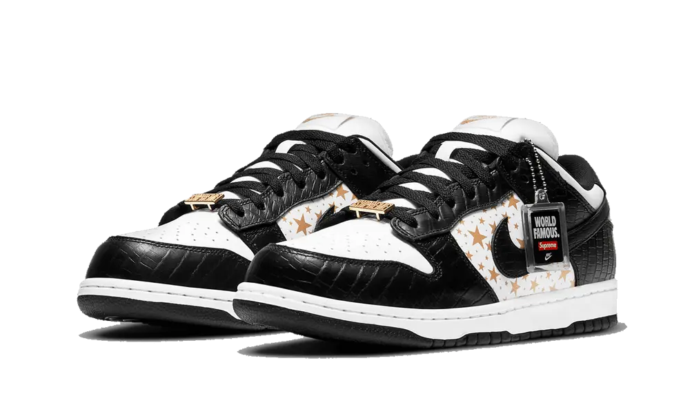 Nike SB Dunk Low Supreme Stars Black (2021) - Image 1