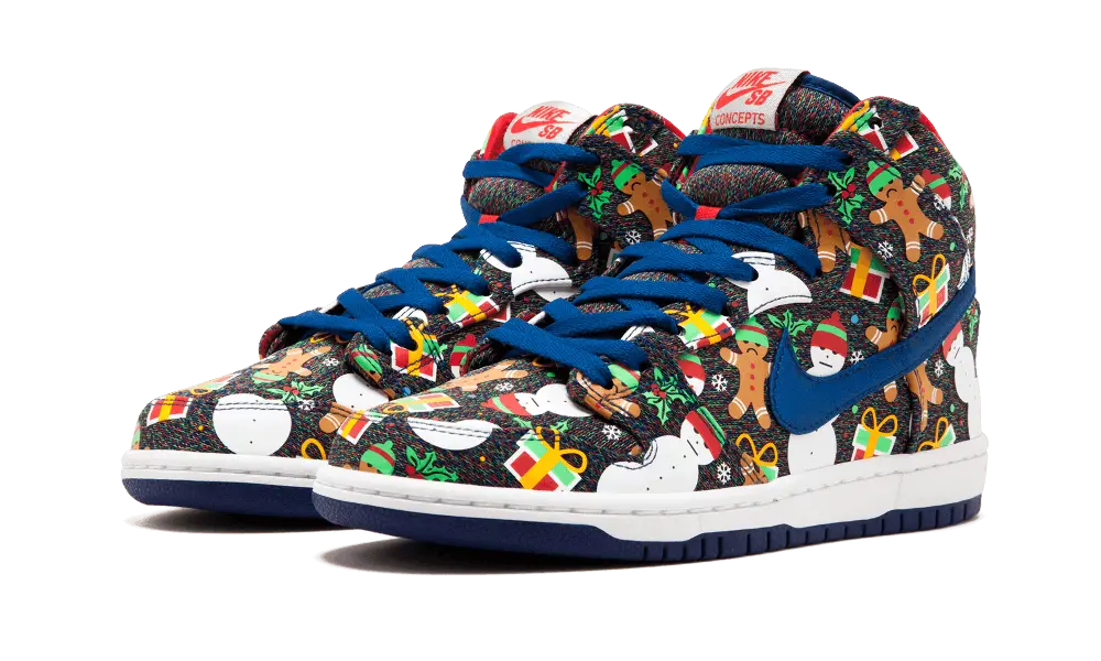Nike SB Dunk High Concepts Ugly Christmas Sweater (2017) - Image 1