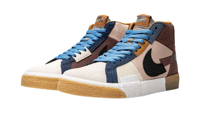 Nike SB Blazer Mid Mosaic Brown - Image 1