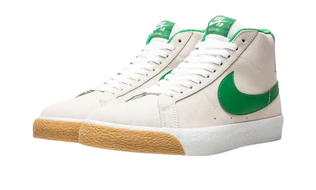 Nike SB Zoom Blazer Mid Summit White Lucky Green - Image 1