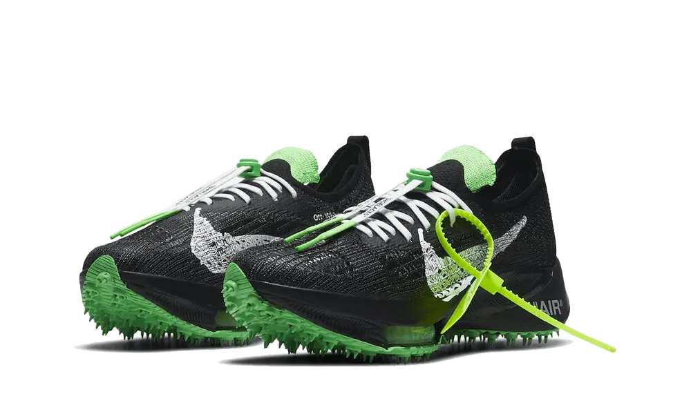 Nike Air Zoom Tempo Next% Flyknit Off-White Black Scream Green - Image 1