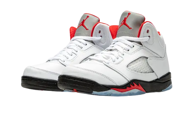 Jordan 5 Retro Fire Red Silver Tongue (2020) (PS) - Image 1