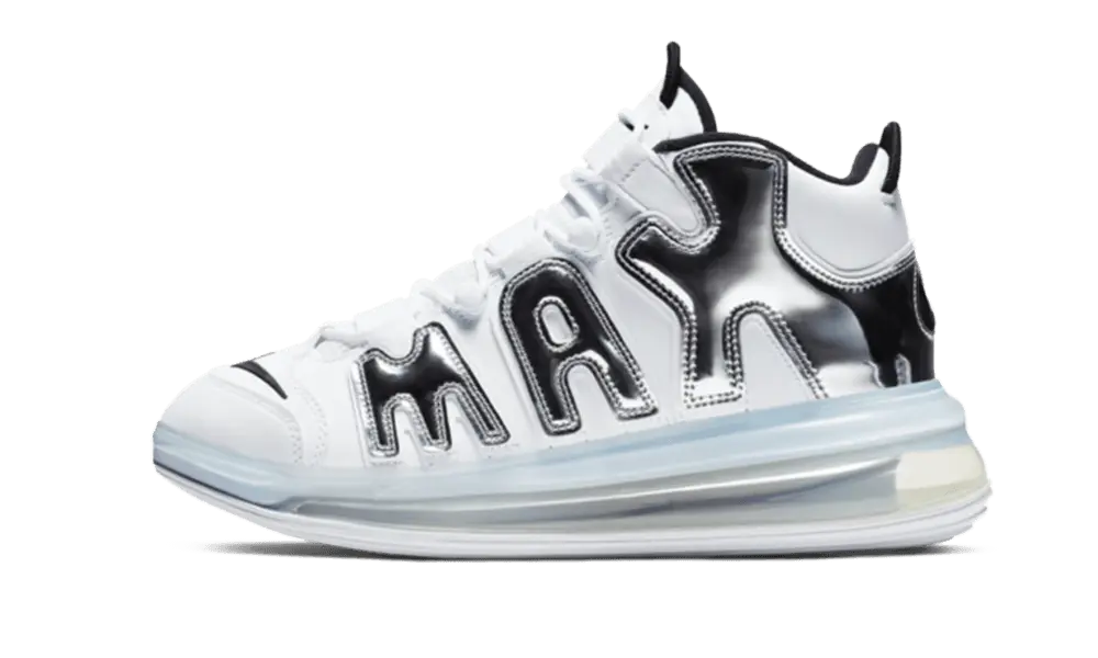 Nike Air More Uptempo 720 White Metallic Silver