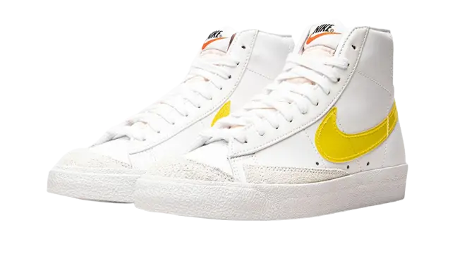 Nike Blazer Mid 77 Essential White Opti Yellow (W) - Image 1