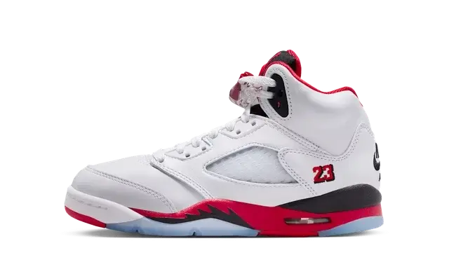 Jordan 5 Retro Fire Red Black Tongue (2025) (GS)