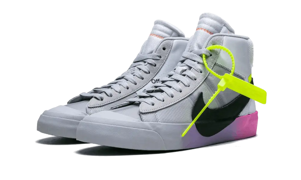 Nike Blazer Mid Off-White Wolf Grey Serena Queen - Image 1