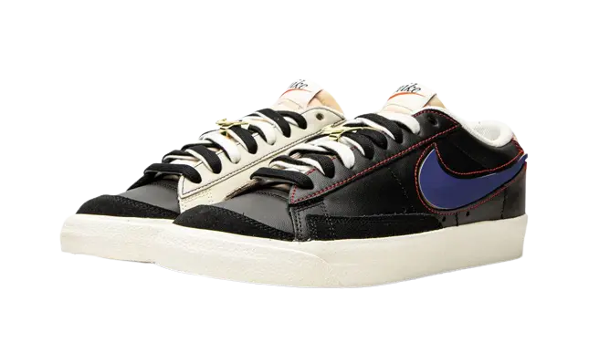 Nike Blazer Low 77 Black Natural Removable Swoosh - Image 1