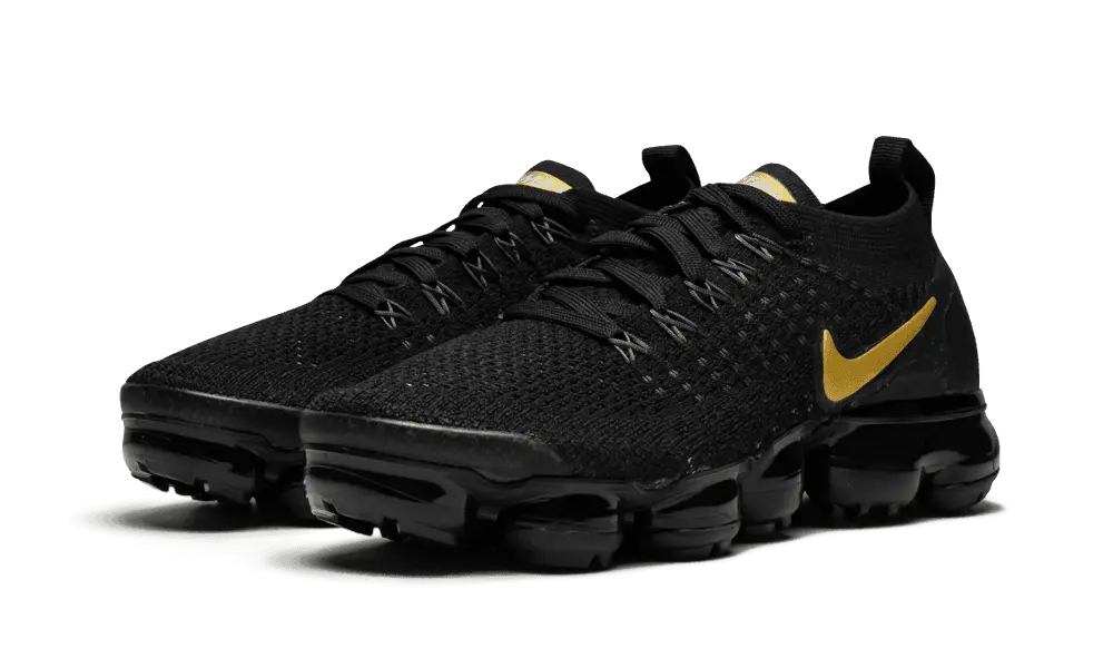 Nike Air VaporMax 2 Black Metallic Gold (W) - Image 1