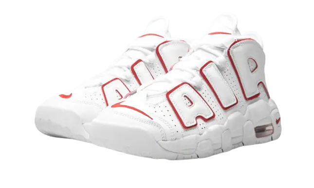 Nike Air More Uptempo White Varsity Red Outline (2018/2021) (GS) - Image 1