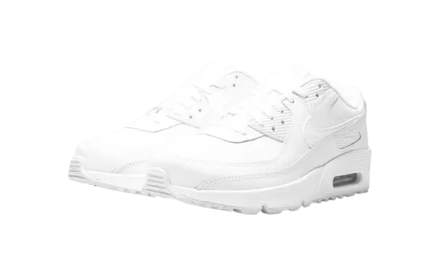 Nike Air Max 90 Recraft Triple White (GS) - Image 1