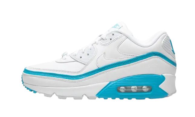 Nike Air Max 90 Undefeated White Blue Fury