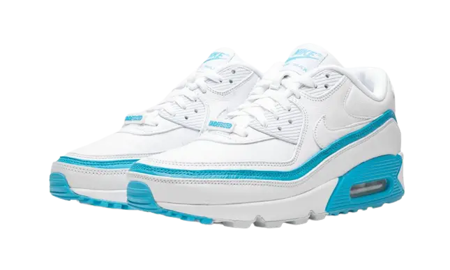 Nike Air Max 90 Undefeated White Blue Fury - Image 1