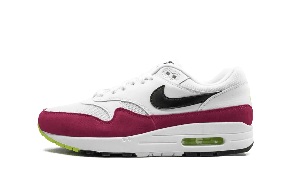 Nike Air Max 1 White Black Volt Rush Pink