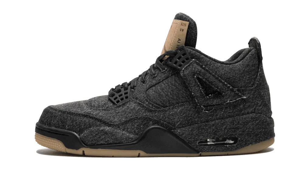 Jordan 4 Retro Levi's Black (Blank Tag)