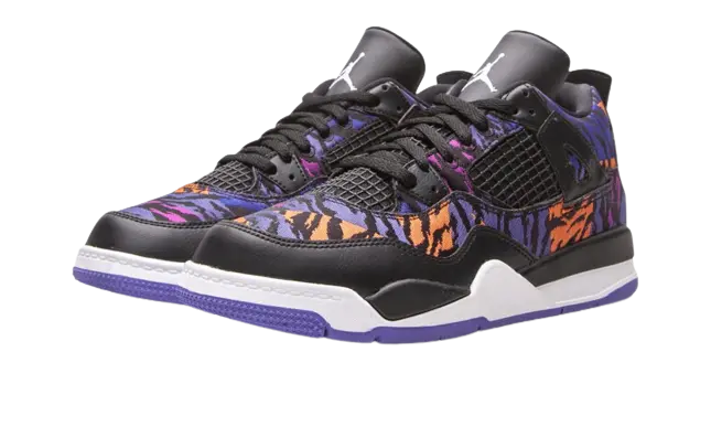 Jordan 4 Retro Black Rush Violet (PS) - Image 1