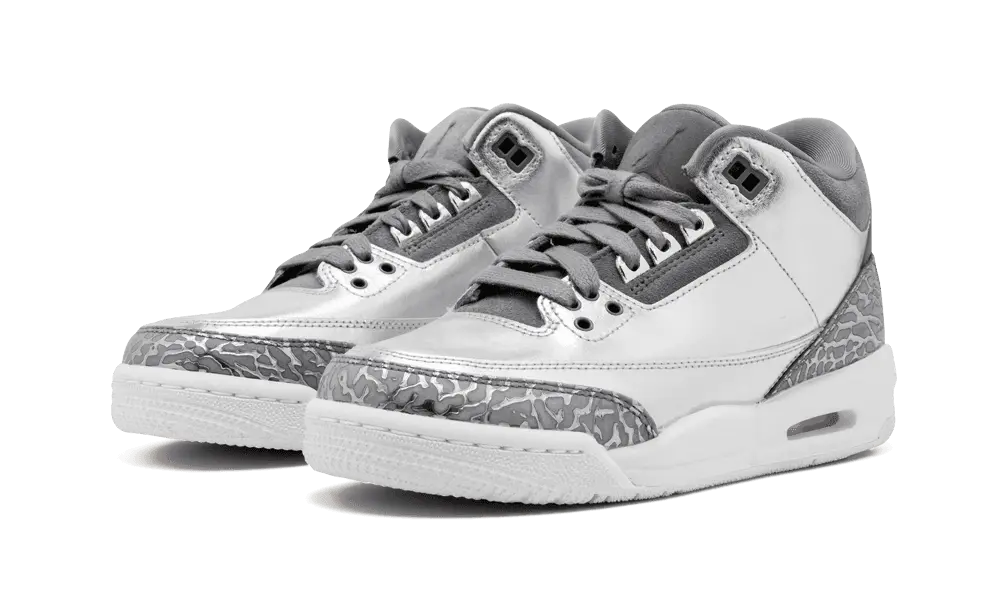 Jordan 3 Retro Premium Heiress Metallic Silver (GS) - Image 1