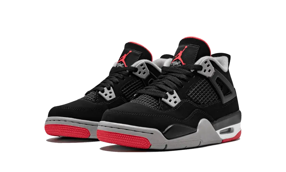 Jordan 4 Retro Bred (2019) (GS) - Image 1