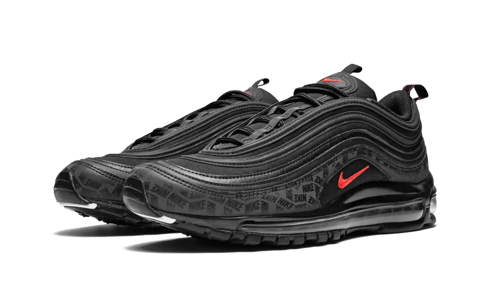 Nike Air Max 97 All-Over Print Black Red - Image 1