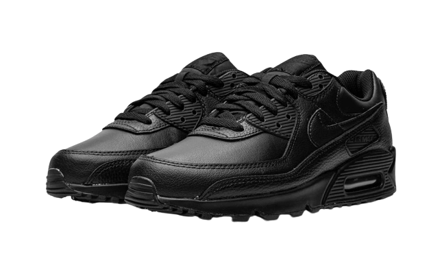 Nike Air Max 90 Leather Triple Black (2020) - Image 1
