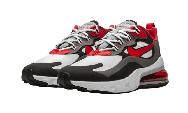 Nike Air Max 270 React Black Iron Grey University Red - Image 1