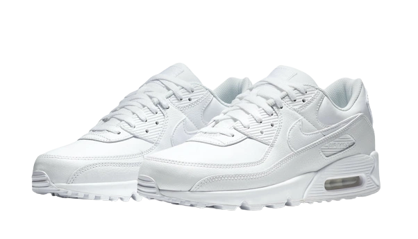 Nike Air Max 90 Leather Triple White (2020) - Image 1