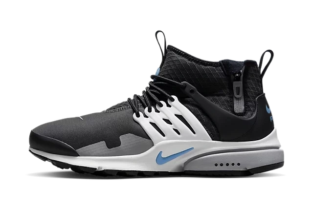 Nike Air Presto Mid Utility Antracite Summit White Particle Grey University Blue