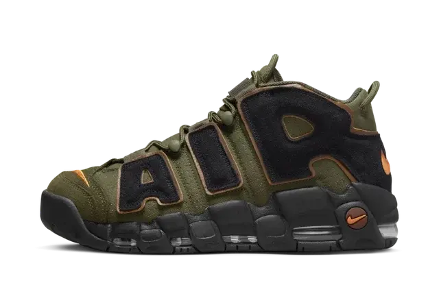 Nike Air More Uptempo 96 Cargo Khaki Alpha Orange