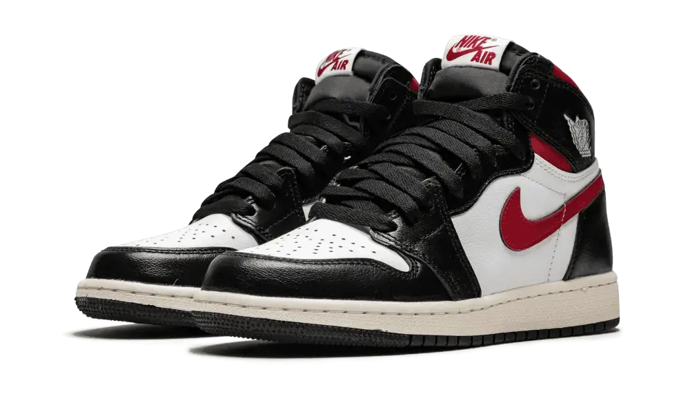 Jordan 1 Retro High Black Gym Red (GS) - Image 1
