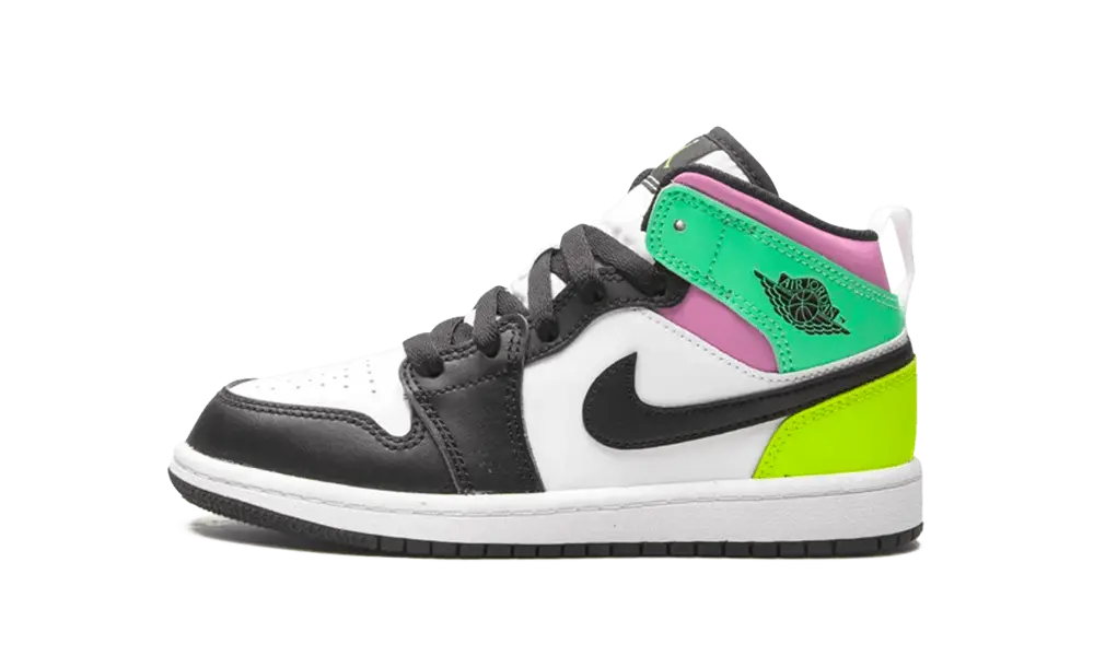 Jordan 1 Mid Pastel Black Toe (PS)