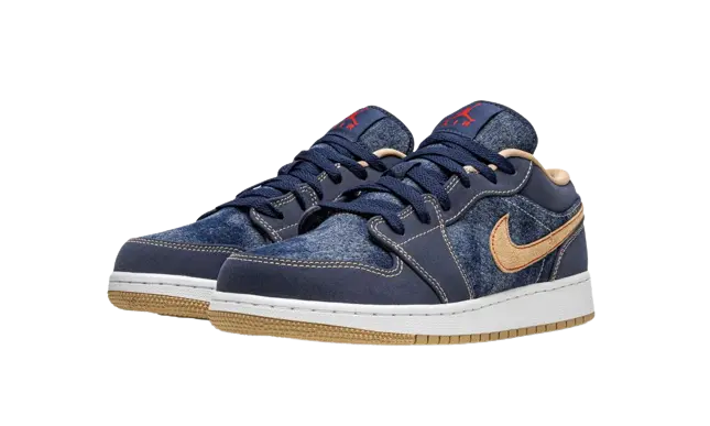 Jordan 1 Low SE Denim (GS) - Image 1