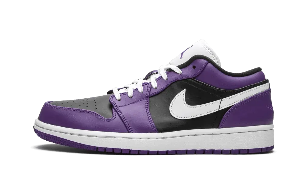 Jordan 1 Low Court Purple Black