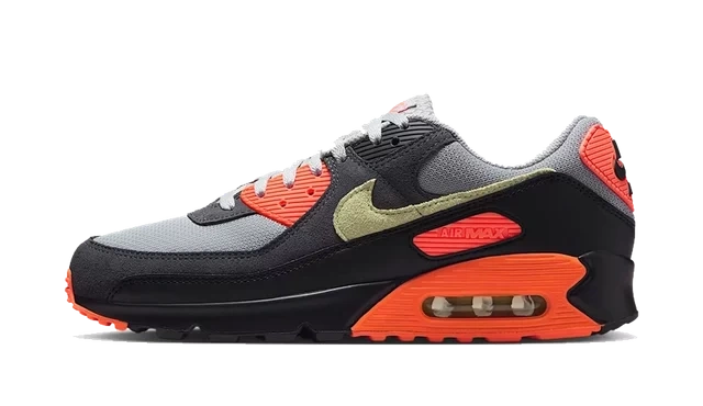 Nike Air Max 90 'Light Smoke Grey & Hyper Crimson'