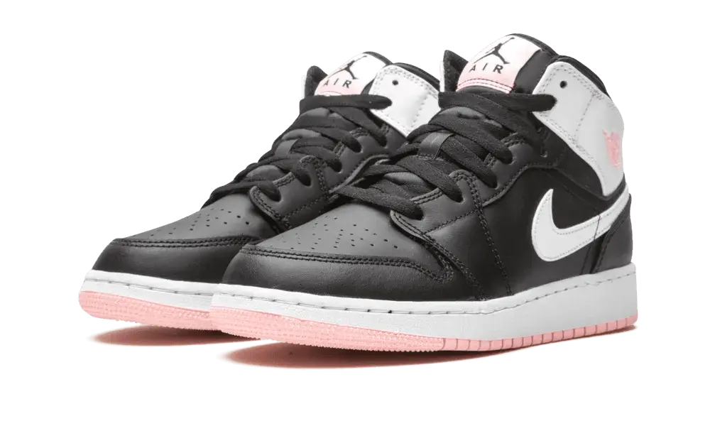 Jordan 1 Mid Arctic Pink Black (GS) - Image 1